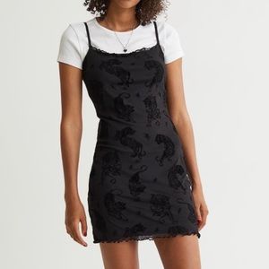 NWT super cute black tiger h&m mini dress